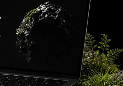Hero object — rendered, not stock
